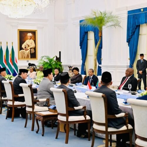 Diplomasi Kuliner Presiden Prabowo dan Presiden Ramaphosa di Istana Merdeka