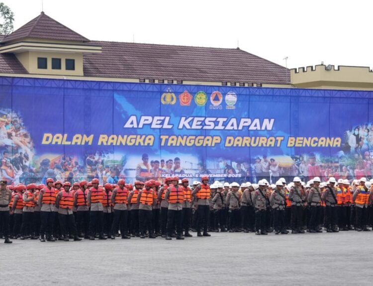Antisipasi Fenomena Cuaca Ekstrem, Polri Gelar Apel Tanggap Darurat Bencana