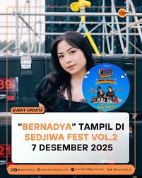Sedjiwa Fest 2025 Vol. 2 Segera Digelar, Bernadya Akan Meriahkan Acara