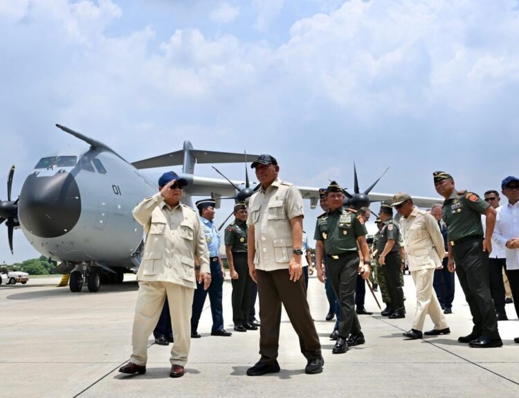 Presiden Prabowo Serahkan Airbus A400M untuk Perkuat Kekuatan TNI AU
