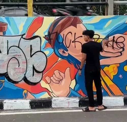 Vandalisme di Surabaya Viral, Eri Cahyadi Siap Tindak Tegas Pelaku Perusakan Mural